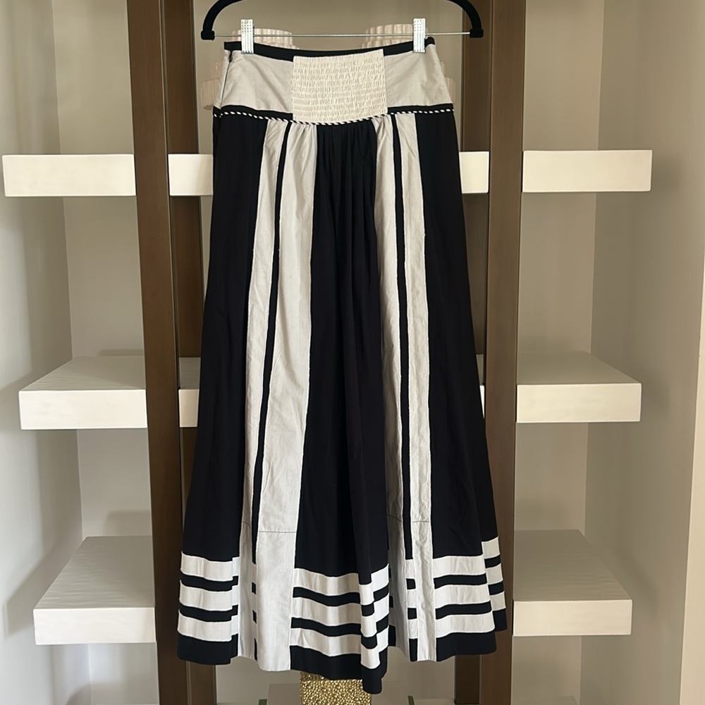 Farm Rio Nature Black Midi Skirt - Picture 4 of 6